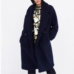 Zara teddy pea coat